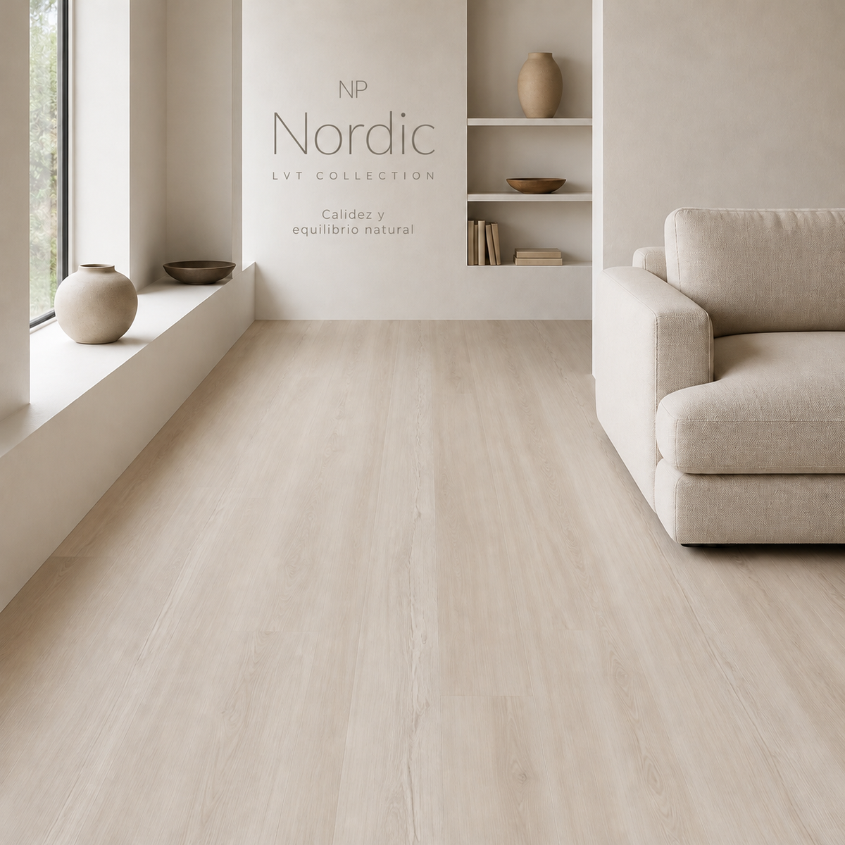NP Nordic — ambientación ilustrativa de la colección LVT