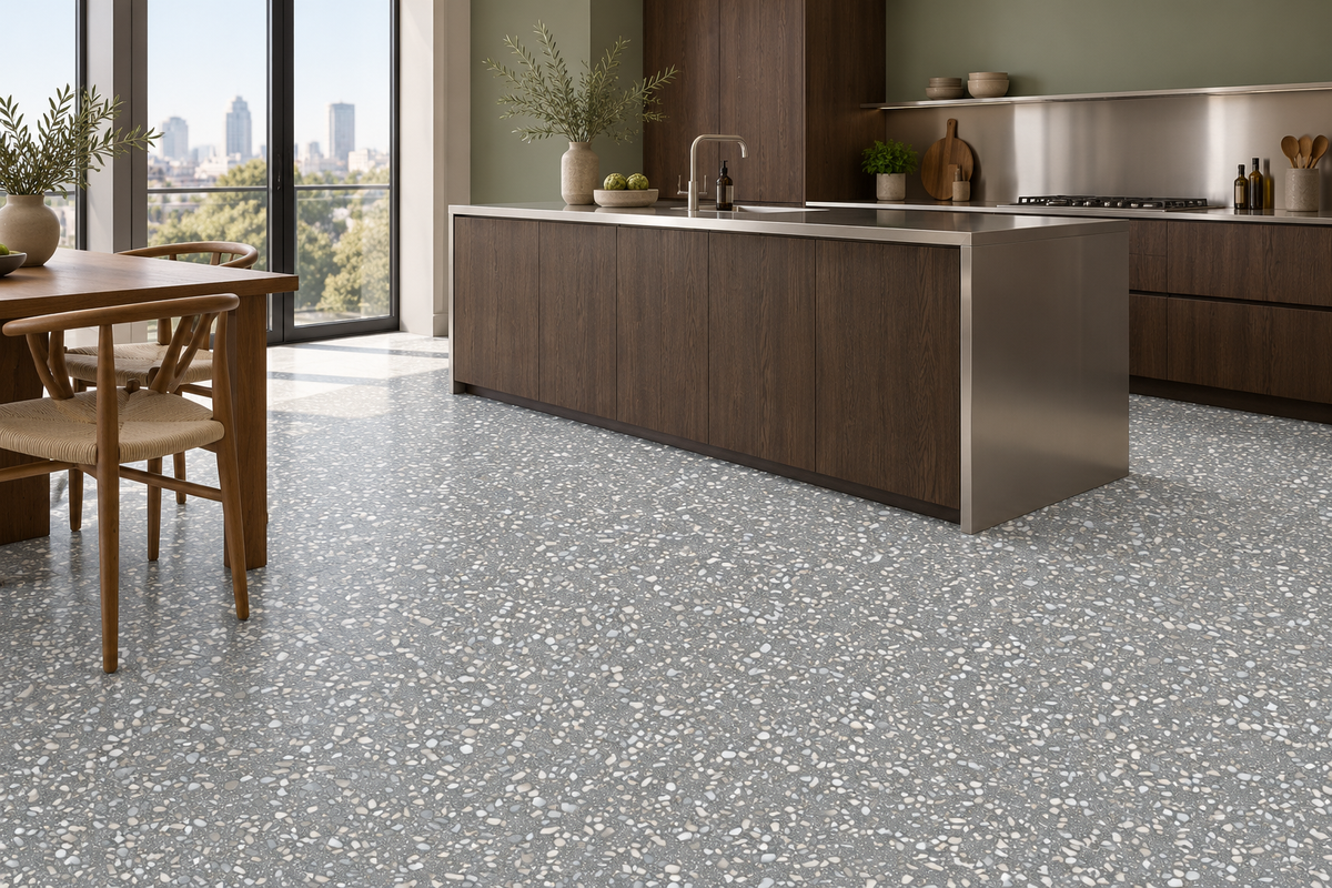 Cocina · Terrazo Ceniza