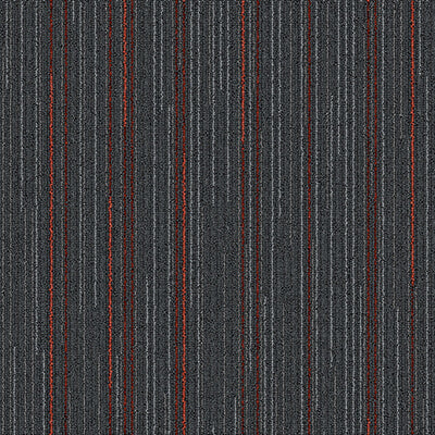 Detalle de textura NP Pulse Basalto Carmín: gris oscuro con acentos rojos