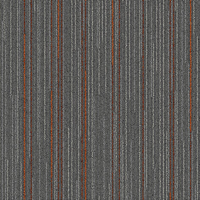 Detalle de textura NP Pulse Acero Cobre: gris medio con acentos naranjas