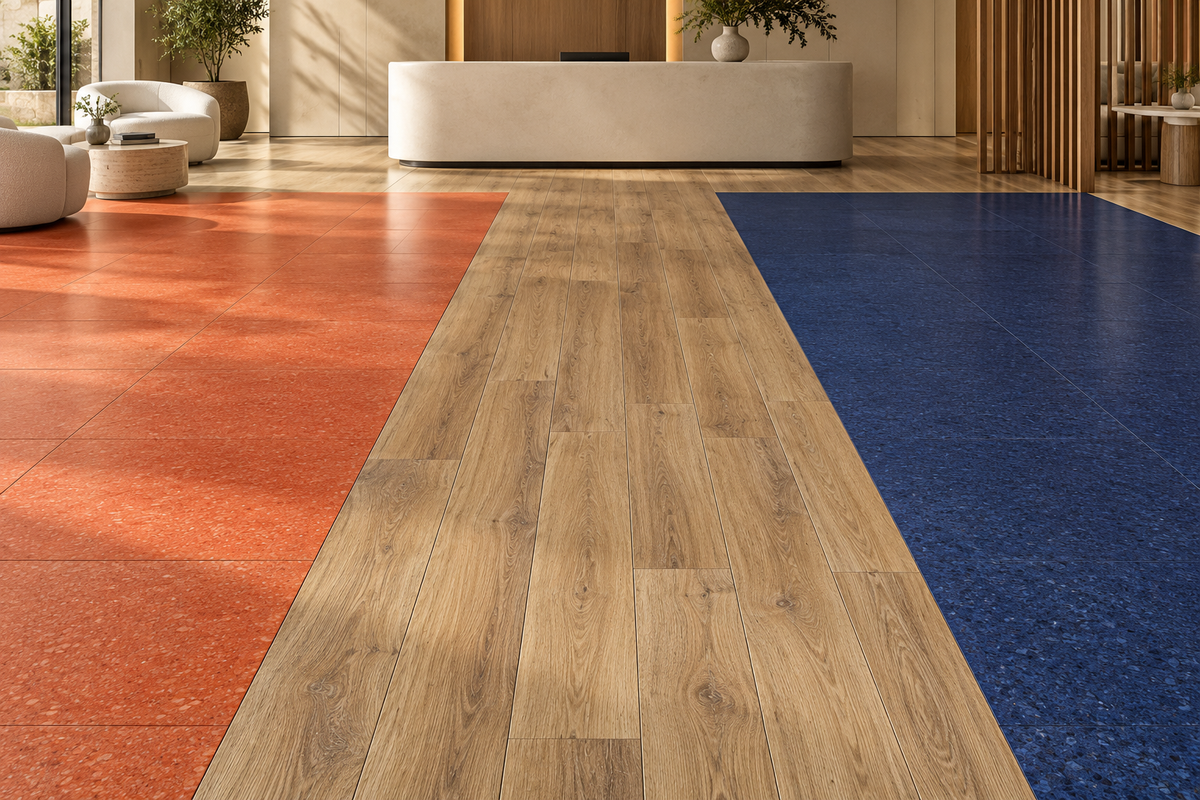 Recepción · Terracota + Océano