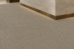 Detalle instalado · NP Axis Travertino — Baldosas