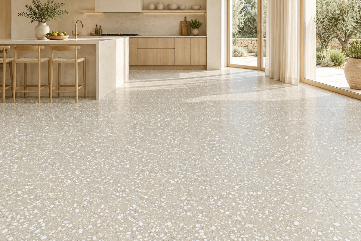 Cocina · Terrazo Marfil